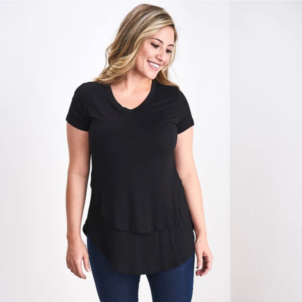 Latched Mama V-neck Nursing Tee
